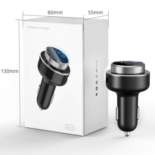 FM-передатчик, зарядное устройство Bluetooth, автомобильный комплект громкой связи USB QC3