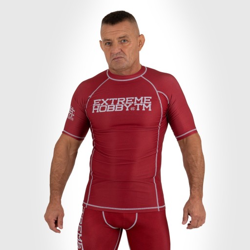 Мужская футболка для ММА BJJ Crossfit красная M EXTREME HOBBY