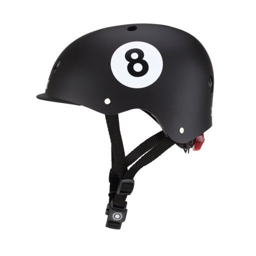 Kask dziecięcy Globber Elite Lights Black 8-ball