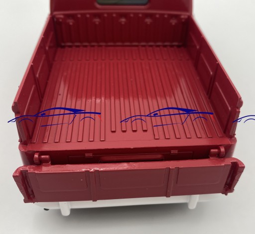Пикап VW Type 2 T1 с двойной кабиной 1:24 Motormax 79343