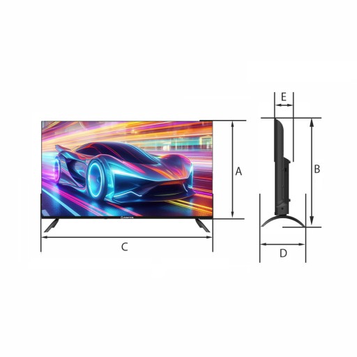 Manta 40LFA123E 40-дюймовый Full HD Android-телевизор со светодиодной подсветкой и клавиатурой Smart TV