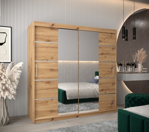 Szafa przesuwna z lustrem garderoba VERONA 4 200cm