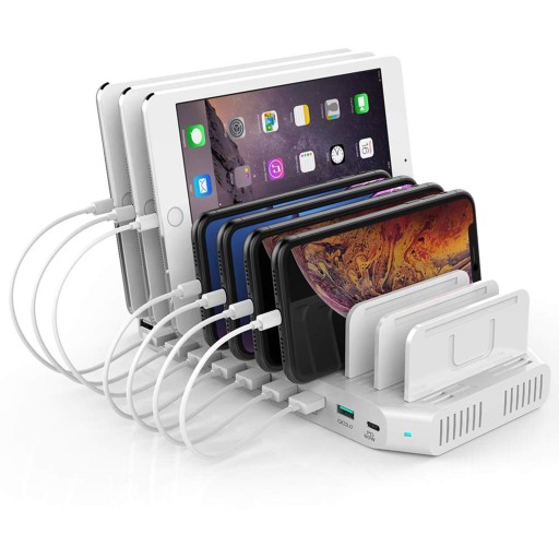 Зарядная станция 10 x USB 160 Вт, QC3.0, USB-C, Y