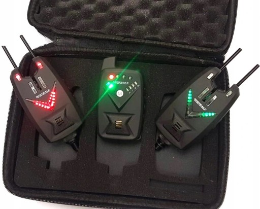 Комплект сигнализатора поклевки Mistrall Arrow 2+1 красный/зеленый