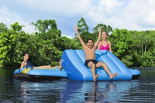 HYDRO-Force Island + Горка 376х311см BESTWAY