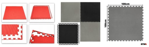 PRO коврик 2 см 100x100 см для фитнеса-пазла из пенопласта для тренировок, толстый