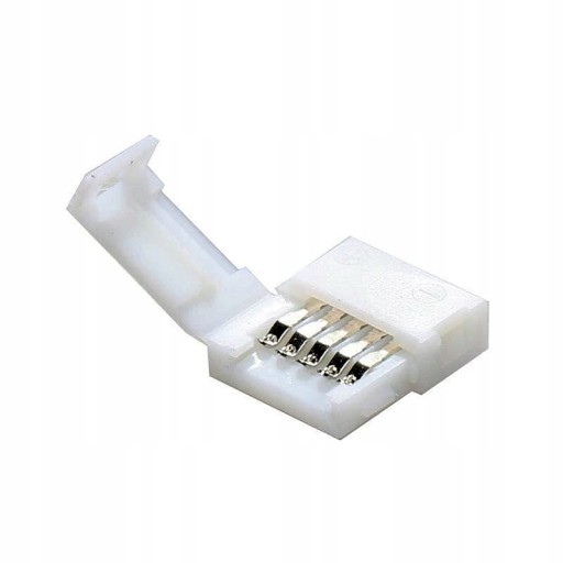 ZŁĄCZKA TAŚMY LED ZŁĄCZE PODWÓJNE Z ZATRZASKIEM DWUSTRONNA RGBW 12mm
