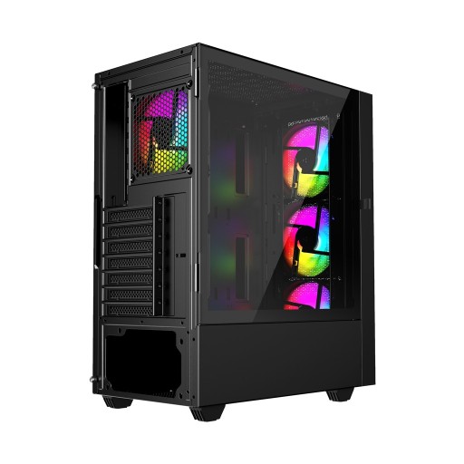 ИГРОВОЙ КОРПУС ДЛЯ ПК FORNAX 4000 MESH ARGB СТЕКЛЯННЫЙ LED MIDI TOWER