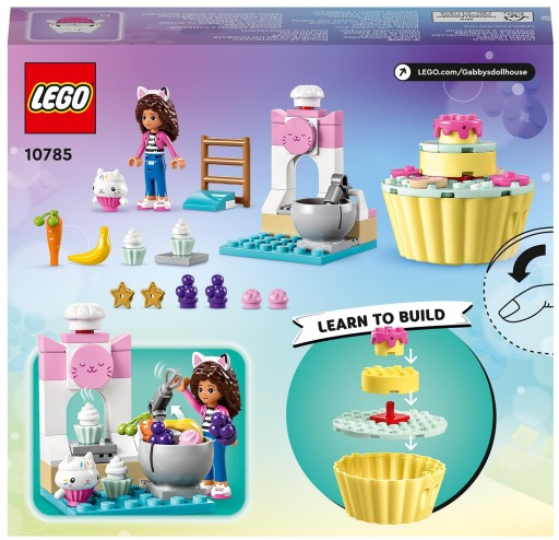 LEGO KOCI DOMEK GABI 10785 PIECZENIE TORTU Z ŁAKOTKIEM KLOCKI DLA DZIECI 4+