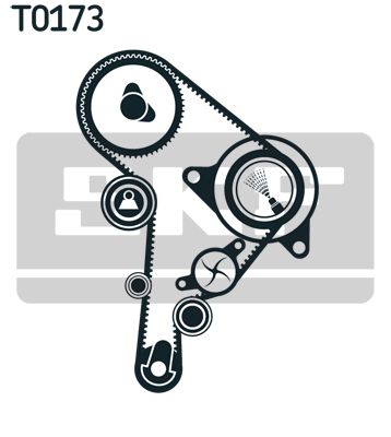 Комплект ремня ГРМ SKF VKMA 01130 SKODA