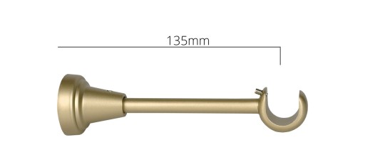 Карниз одинарный металлический 19мм Bojanek