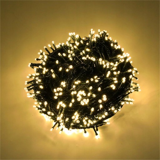 LAMPKI CHOINKOWE ŚWIĄTECZNE DŁUGIE 200 LED 16m