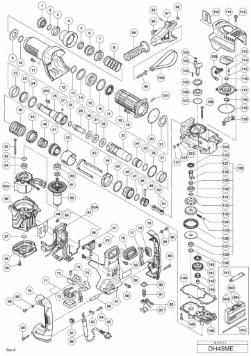 Amortyzator Hikoki Hitachi DH45ME