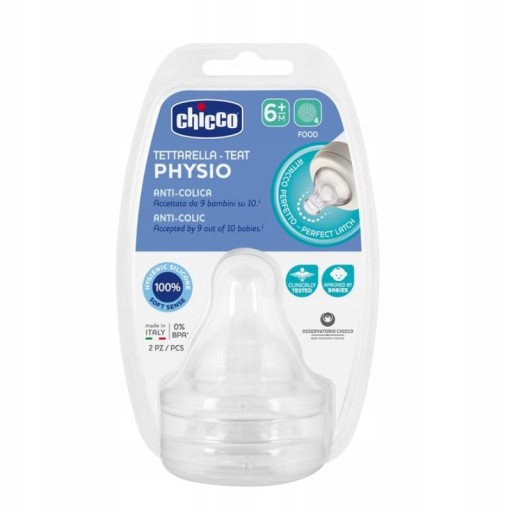 CHICCO SMOCZEK DO BUTELKI PERFECT5 KASZKA 6m+ 2szt