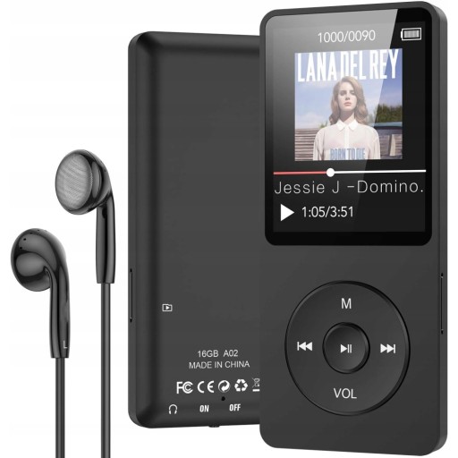 BLUETOOTH HIFI ПЛЕЕР 16 ГБ Радио Спорт Аудиокнига MP3 + НАУШНИКИ
