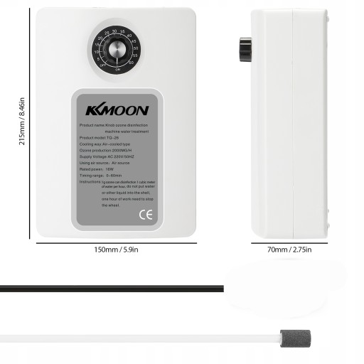 Портативный генератор озона KKmoon TQ-26 2000мг/ч