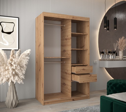 Szafa przesuwna do salonu nowoczesna B 120 cm