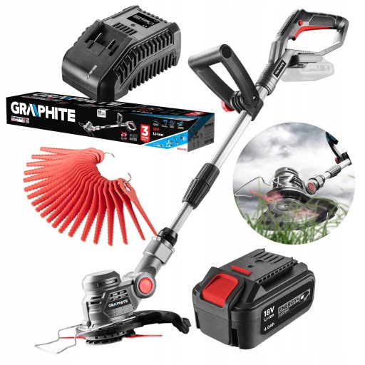 PODKASZARKA AKUMULATOROWA KOSA GRAPHITE 18V +6Ah