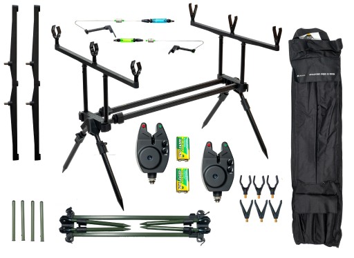 STOJAK KARPIOWY Mikado 2x sygnalizator 2x swinger