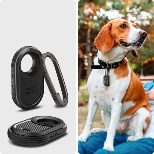 Чехол для Galaxy SmartTag 2, Spigen Rugged, чехол с брелоком на булавке