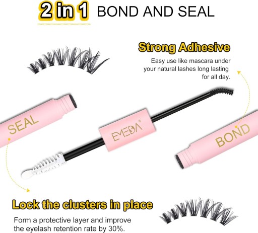 Klej do rzęs i uszczelnienie z zestawu Lash Clusters Kit Mix rzęs