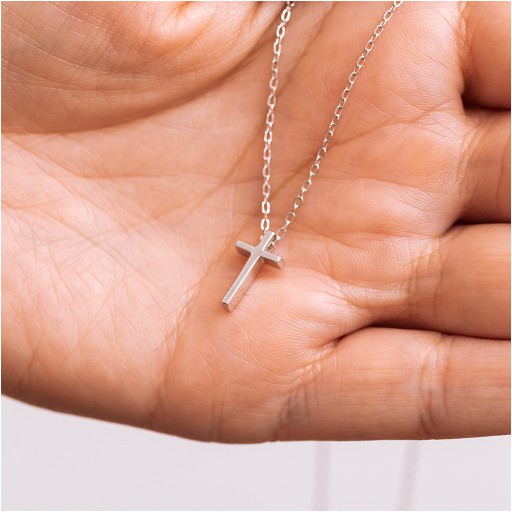 Серебряная цепочка, комплект колец CROSS CONFIRMATION, серебро 925 пробы