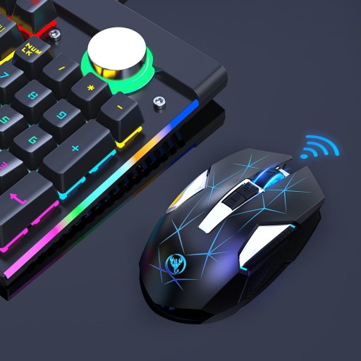 Встроенная беспроводная игровая мышь 2,4G k