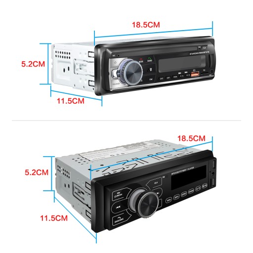 Автомобильный радиоприемник белого цвета MP3 Bluetooth EQ FM A