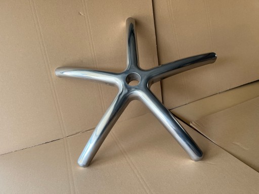 Podstawa krzyżak noga fotela obroto krzesła obr aluminium 700 mm- 5 sztuk
