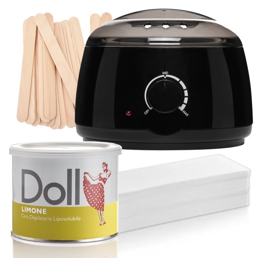 DOLL Xanitalia Набор воска для депиляции в банке LIMONE + STRIP HEATER