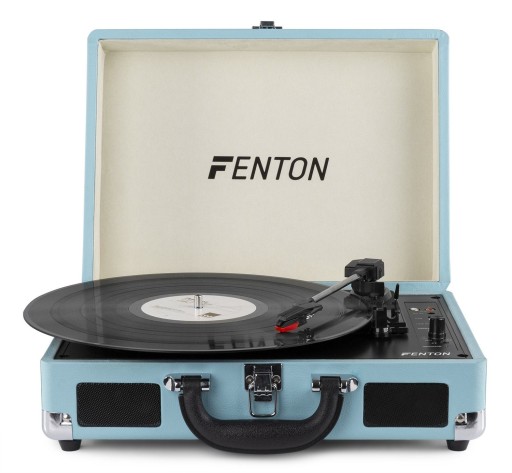 Проигрыватель Fenton RP115B с USB-футляром, мятная версия