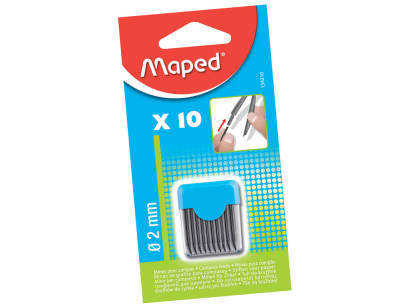 WKŁADY DO CYRKLI - grafit 2 mm 10 sztuk MAPED