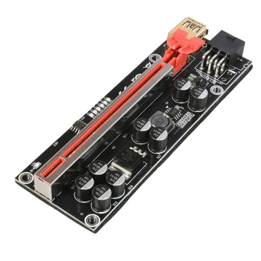 Райзер USB3.0 PCI-E 6PIN 010S+ Плюс 8 конденсаторов