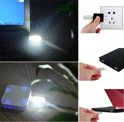 USB МИНИ-ЛАМПА 5 В 3 x SMD USB-светодиод для ноутбука