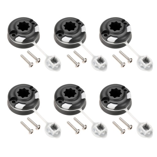 Стиль 6 ПК Каноэ Каяк Star Mount Base Pontoon Se