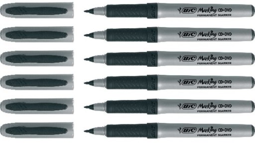 ПЕРМАНЕНТНЫЙ МАРКЕР ЧЕРНЫЙ BIC GRIP ULTRA FINE 0,8 мм для CD DVD x 36