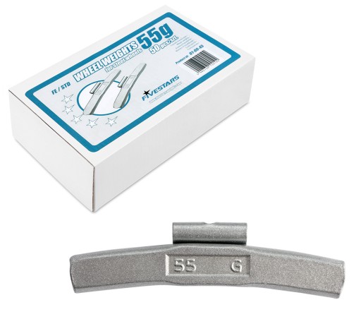 Шипованные грузики для стальных дисков FIVESTARS FE 55G, 50 шт.