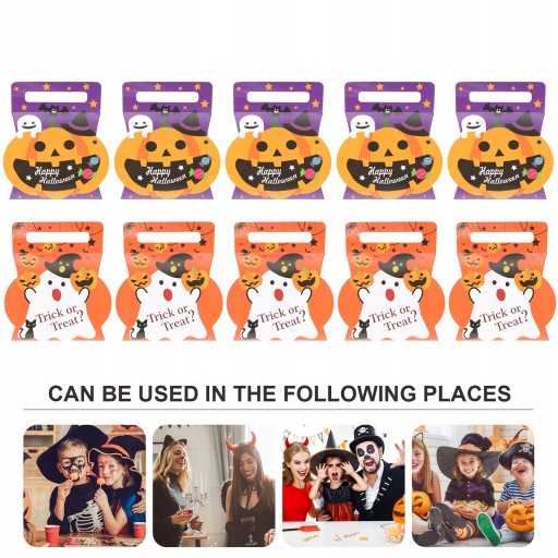 Trick Treat Torby Halloween Sweet 10 szt