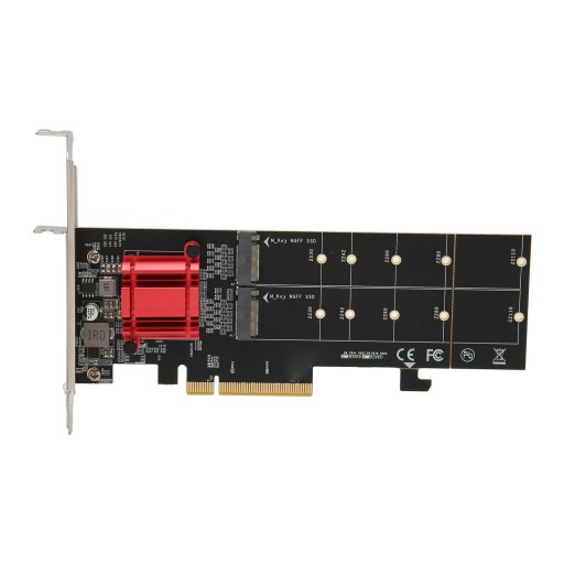 двойной адаптер m.2 pcie nvme с функцией разветвления pcie SSD на pcie 3.1 x8