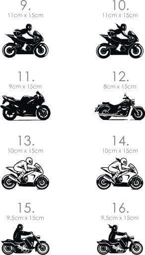 Автомобильная наклейка MOTORCYCCLE CHASER Motor Chopper * Узоры * Цвета