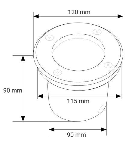 2x5W светодиодный заземляющий светильник IP67 4500K
