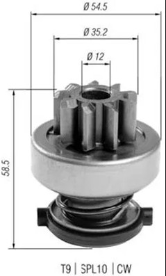БЕНДИКС СТАРТЕР MAGNETI MARELLI AMB0400