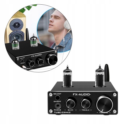 Wzmacniacz słuchawkowy Bluetooth z regulacją