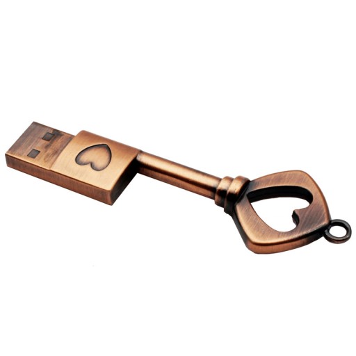 PENDRIVE 64GB KLUCZ SERCE SERDUSZKO METAL DYSK BRELOK PREZENT 64GB