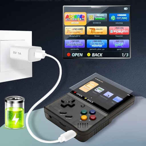 Портативная игровая консоль Miyoo mini plus PS1 + TF-карта 128 ГБ