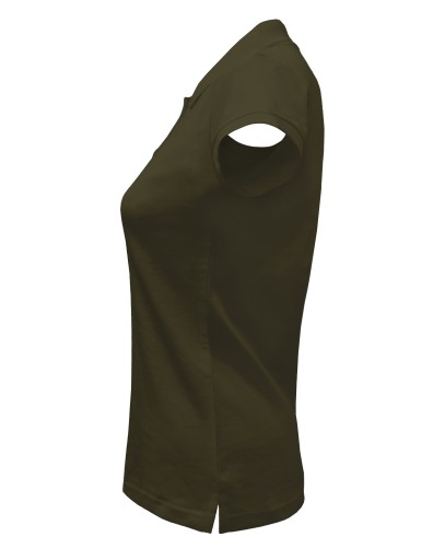 Koszulka POLO Damska JHK Polówka khaki XXL