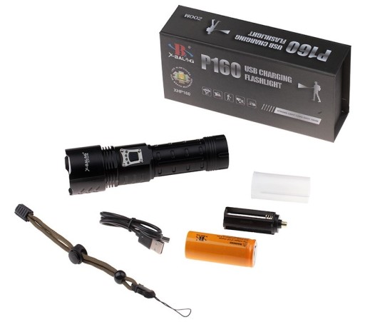 X-BALOG LATARKA TAKTYCZNA XHP160 26650 POWERBANK