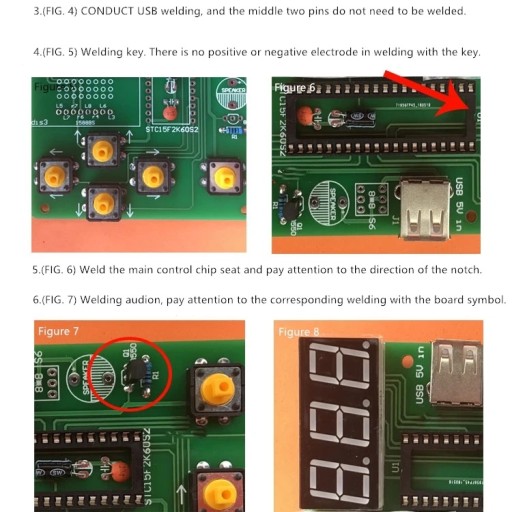 ТЕТРИС Электронная игра для сборки DIY KIT