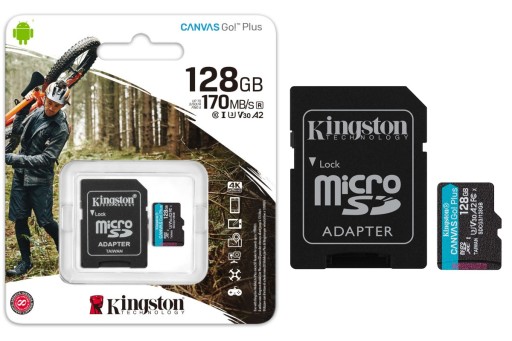 Карта памяти MicroSD Canvas Go Plus 170 емкостью 128 ГБ