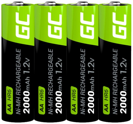 8x AKUMULATORKI PALUSZKI AA R6 2000mAh BATERIE DO ŁADOWANIA LAMP SOLARNYCH